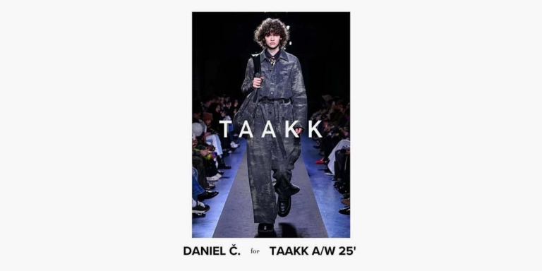 Daniel Č. läuft für TAAKK auf der Paris Fashion Week A/W 25